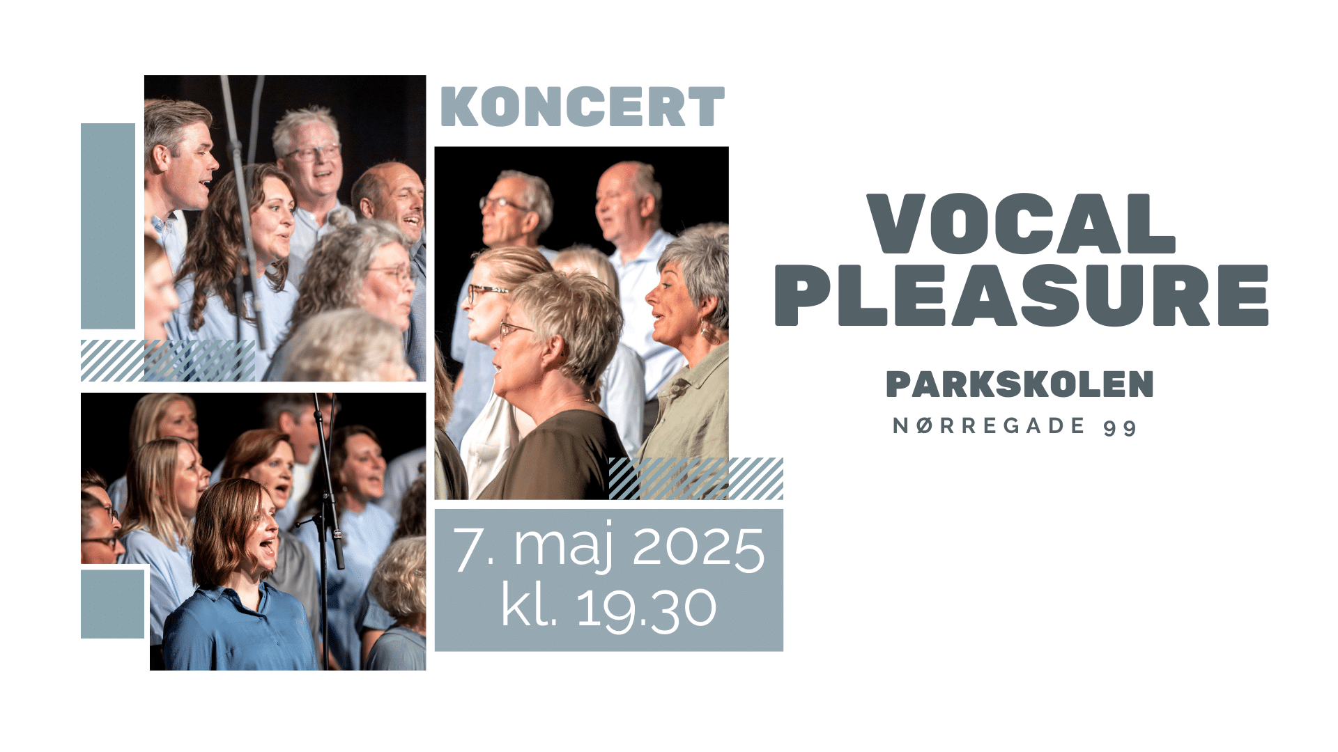 Vocal Pleasures Forårskoncert på Parkskolen 7. maj 2025